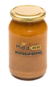 Miód Wielokwiatowy Ciemny  (słoik szklany 1,2 kg) - Karton 12 sztuk