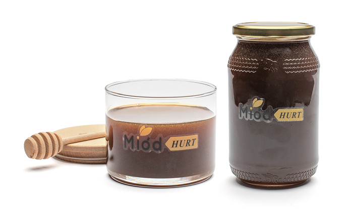 Miód Spadziowy (słoik szklany 1,2 kg) - Karton 12 sztuk
