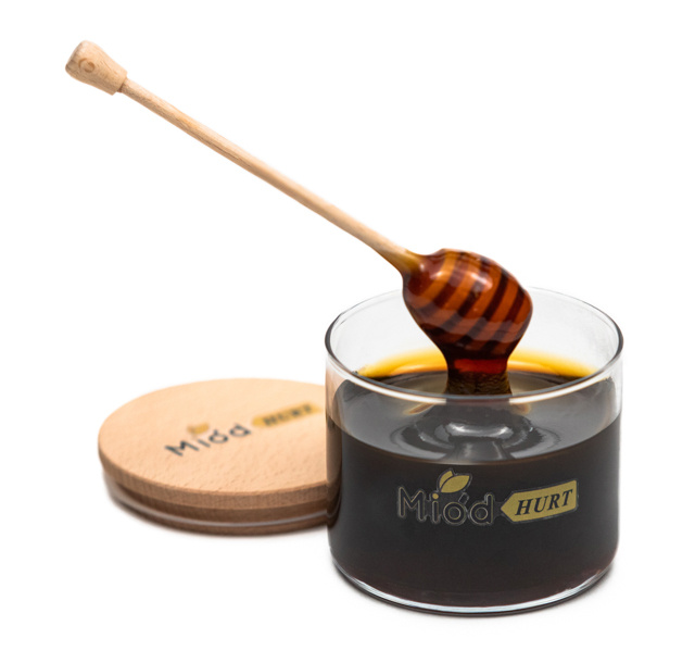 Miód Gryczany Płynny (słoik szklany 1,2 kg) - Karton 12 sztuk