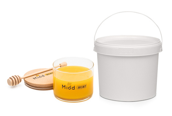 Miód Wielokwiatowy Gęsty - Wiadro 25 kg