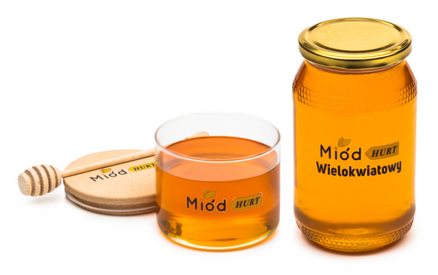 Miód Wielokwiatowy Płynny  (słoik szklany 1,2 kg) - Karton 12 sztuk