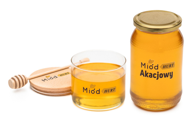 Miód Akacjowy (słoik szklany 1,2 kg) - Karton 12 sztuk