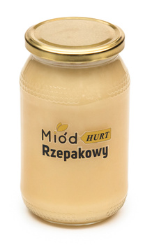 Miód Rzepakowy (słoik szklany 1,2 kg) - Karton 12 sztuk